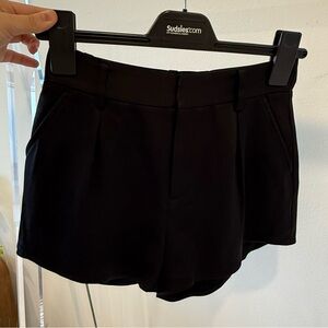 Alice + Olivia Satin Black Women's Shorts